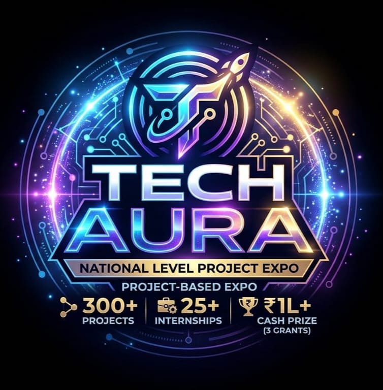 Tech Aura'2026 National Level Project Expo Poster 